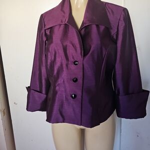 JS Collections Deep Purple Blazer